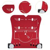 Maxbell 35mm Hinge Hole Opener Woodworking Flexible Hinge Drilling Positioning Plate Red