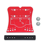 Maxbell 35mm Hinge Hole Opener Woodworking Flexible Hinge Drilling Positioning Plate Red