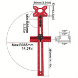 Maxbell Milling Groove Bracket Imperials Portable Circle Cutting Jig for Wooden Board Imperials