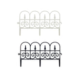 Maxbell Garden Fence Panel Wedding Prop Outside Stairs Backyard Animal Barrier Fence Black