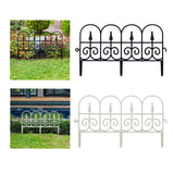 Maxbell Garden Fence Panel Wedding Prop Outside Stairs Backyard Animal Barrier Fence Black