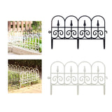 Maxbell Garden Fence Panel Wedding Prop Outside Stairs Backyard Animal Barrier Fence Black
