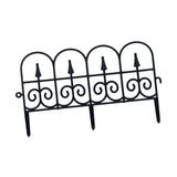 Maxbell Garden Fence Panel Wedding Prop Outside Stairs Backyard Animal Barrier Fence Black