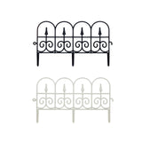 Maxbell Garden Fence Panel Wedding Prop Outside Stairs Backyard Animal Barrier Fence Black