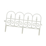 Maxbell Garden Fence Panel Wedding Prop Outside Stairs Backyard Animal Barrier Fence White