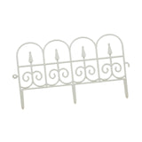 Maxbell Garden Fence Panel Wedding Prop Outside Stairs Backyard Animal Barrier Fence White