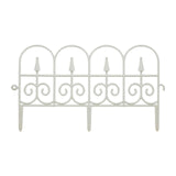 Maxbell Garden Fence Panel Wedding Prop Outside Stairs Backyard Animal Barrier Fence White