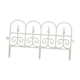Maxbell Garden Fence Panel Wedding Prop Outside Stairs Backyard Animal Barrier Fence White