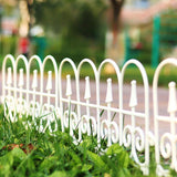 Maxbell Garden Fence Panel Wedding Prop Outside Stairs Backyard Animal Barrier Fence White