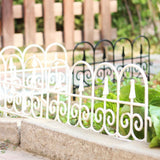 Maxbell Garden Fence Panel Wedding Prop Outside Stairs Backyard Animal Barrier Fence White