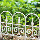 Maxbell Garden Fence Panel Wedding Prop Outside Stairs Backyard Animal Barrier Fence White
