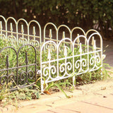 Maxbell Garden Fence Panel Wedding Prop Outside Stairs Backyard Animal Barrier Fence White