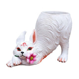 Maxbell Fox Statue Flowerpot Cute Versatile Animal Sculpture for Decorating Entrance