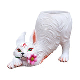 Maxbell Fox Statue Flowerpot Cute Versatile Animal Sculpture for Decorating Entrance