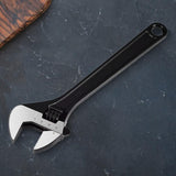 Maxbell Adjustable Wrench Plumber Wrench Large Opening Wrench for Garage Water Pipe 25cm
