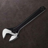 Maxbell Adjustable Wrench Plumber Wrench Large Opening Wrench for Garage Water Pipe 25cm