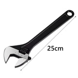 Maxbell Adjustable Wrench Plumber Wrench Large Opening Wrench for Garage Water Pipe 25cm