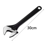 Maxbell Adjustable Wrench Plumber Wrench Large Opening Wrench for Garage Water Pipe 30cm