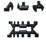 Maxbell Dovetail Jig Metric Scale Tenon Caliper for Measuring Height Gaps Card Gauge