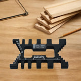 Maxbell Dovetail Jig Metric Scale Tenon Caliper for Measuring Height Gaps Card Gauge