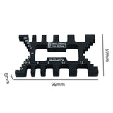 Maxbell Dovetail Jig Metric Scale Tenon Caliper for Measuring Height Gaps Card Gauge