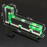 Maxbell L-shaped Bubble Level Ruler Practical for Turntables Office Desktops Cameras