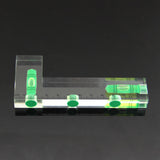 Maxbell L-shaped Bubble Level Ruler Practical for Turntables Office Desktops Cameras