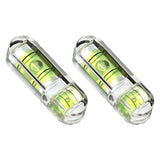 Maxbell 2Pcs Transparent Bubble Leveler Easy Carrying for Furniture Placement Murals