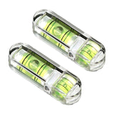 Maxbell 2Pcs Transparent Bubble Leveler Easy Carrying for Furniture Placement Murals