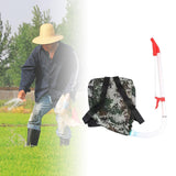 Maxbell Fertilizer Spreader Handheld Corn Vegetables Adjustable Fertilizer Dispenser Red PVC