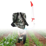 Maxbell Fertilizer Spreader Handheld Corn Vegetables Adjustable Fertilizer Dispenser Red PVC