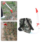 Maxbell Fertilizer Spreader Handheld Corn Vegetables Adjustable Fertilizer Dispenser Red PVC