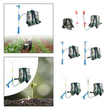 Maxbell Fertilizer Spreader Handheld Corn Vegetables Adjustable Fertilizer Dispenser Red PVC