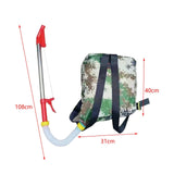 Maxbell Fertilizer Spreader Handheld Corn Vegetables Adjustable Fertilizer Dispenser Red Stainless Steel