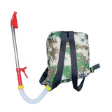 Maxbell Fertilizer Spreader Handheld Corn Vegetables Adjustable Fertilizer Dispenser Red Stainless Steel