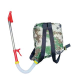 Maxbell Fertilizer Spreader Handheld Corn Vegetables Adjustable Fertilizer Dispenser Red Stainless Steel