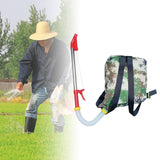 Maxbell Fertilizer Spreader Handheld Corn Vegetables Adjustable Fertilizer Dispenser Red Stainless Steel