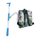 Maxbell Fertilizer Spreader Handheld Corn Vegetables Adjustable Fertilizer Dispenser Blue PVC