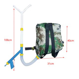 Maxbell Fertilizer Spreader Handheld Corn Vegetables Adjustable Fertilizer Dispenser Y Shaped PVC