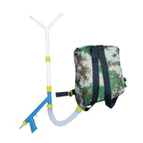 Maxbell Fertilizer Spreader Handheld Corn Vegetables Adjustable Fertilizer Dispenser Y Shaped PVC