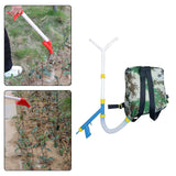 Maxbell Fertilizer Spreader Handheld Corn Vegetables Adjustable Fertilizer Dispenser Y Shaped PVC