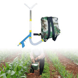 Maxbell Fertilizer Spreader Handheld Corn Vegetables Adjustable Fertilizer Dispenser Y Stainless Steel