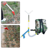 Maxbell Fertilizer Spreader Handheld Corn Vegetables Adjustable Fertilizer Dispenser Y Stainless Steel