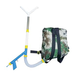Maxbell Fertilizer Spreader Handheld Corn Vegetables Adjustable Fertilizer Dispenser Y Stainless Steel