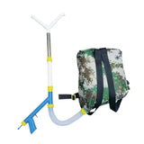 Maxbell Fertilizer Spreader Handheld Corn Vegetables Adjustable Fertilizer Dispenser Y Stainless Steel