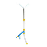 Maxbell Fertilizer Spreader Handheld Corn Vegetables Adjustable Fertilizer Dispenser Y Stainless Steel
