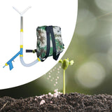 Maxbell Fertilizer Spreader Handheld Corn Vegetables Adjustable Fertilizer Dispenser Y Stainless Steel