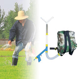 Maxbell Fertilizer Spreader Handheld Corn Vegetables Adjustable Fertilizer Dispenser Y Stainless Steel