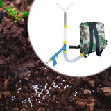 Maxbell Fertilizer Spreader Handheld Corn Vegetables Adjustable Fertilizer Dispenser Y Stainless Steel