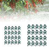 Maxbell 20Pcs Plant Support Clips Trellis Clips for Climbing Plants Vegetables Roses 4.5x3cm